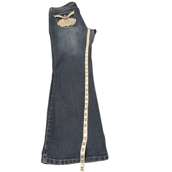 One 5 One Women's Embroidered Bling Denim Jeans Size 14 - Picture 12 of 14